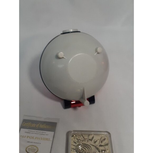 Pokemon 1999 Poliwhirl Gold Bar Card Limited Edition Burger King Gold Plated #61 - Picture 7 of 10